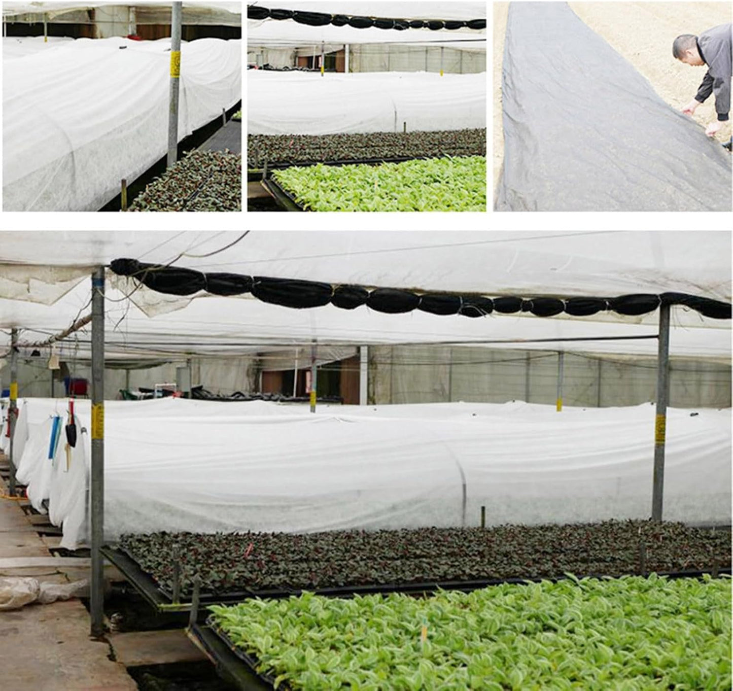 Plant Freezes Protection Cover,Rapid Growth Plant Cover in Promotion Cold Weather,Breathable Windproof Floating Row Cover,Protective Floating Row Covers for Plants,Gardens 300x1000cm