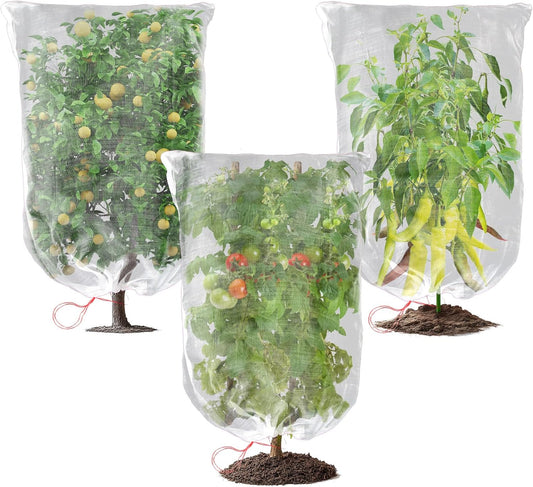 Bird Netting for Garden Protection - 3 PCS Blueberry Bush Netting, 2.3 x 3.3 FT