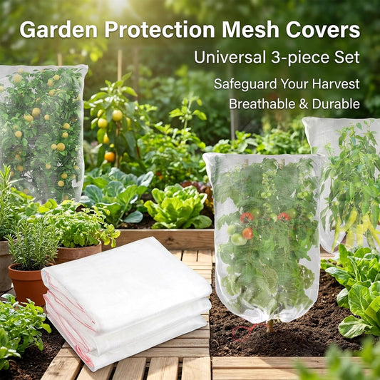Bird Netting for Garden Protection - 3 PCS Blueberry Bush Netting, 2.3 x 3.3 FT