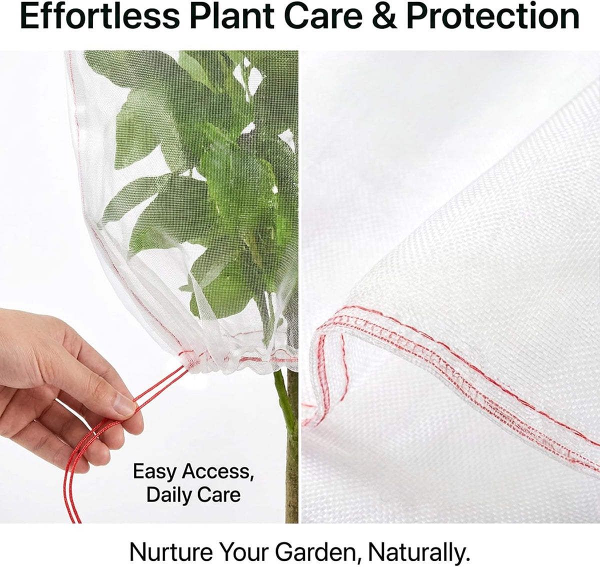 Bird Netting for Garden Protection - 3 PCS Blueberry Bush Netting, 2.3 x 3.3 FT