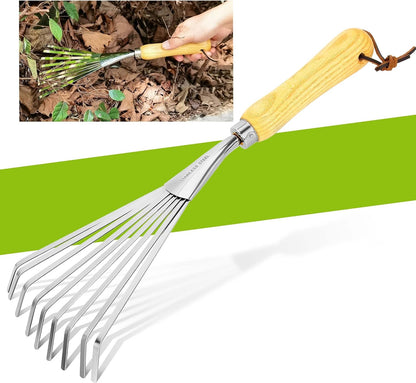 Hand Rake, Small Rake for Gardening, Mini Rakes for Flower beds