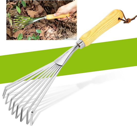 Hand Rake, Small Rake for Gardening, Mini Rakes for Flower beds