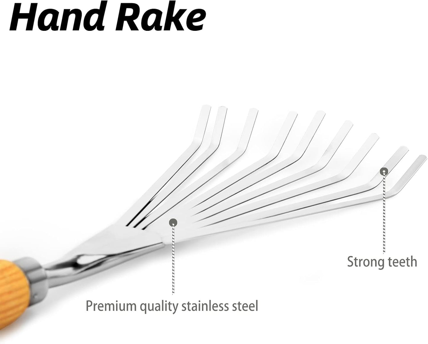 Hand Rake, Small Rake for Gardening, Mini Rakes for Flower beds