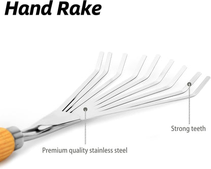 Hand Rake, Small Rake for Gardening, Mini Rakes for Flower beds