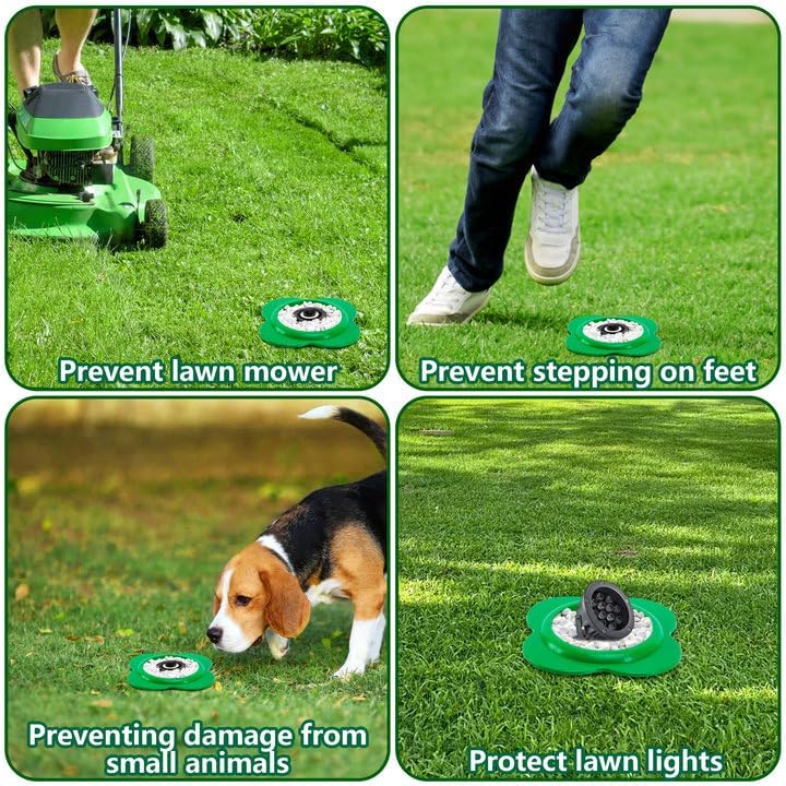 12 Pcs Lawn Sprinkler Head Protector with 3.8 Inch Inner Diameter