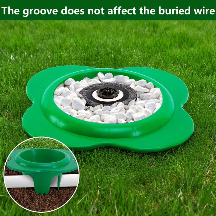 12 Pcs Lawn Sprinkler Head Protector with 3.8 Inch Inner Diameter