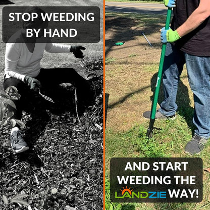 Weed Puller Tool 55", Stand Up Weeder with Long Handle