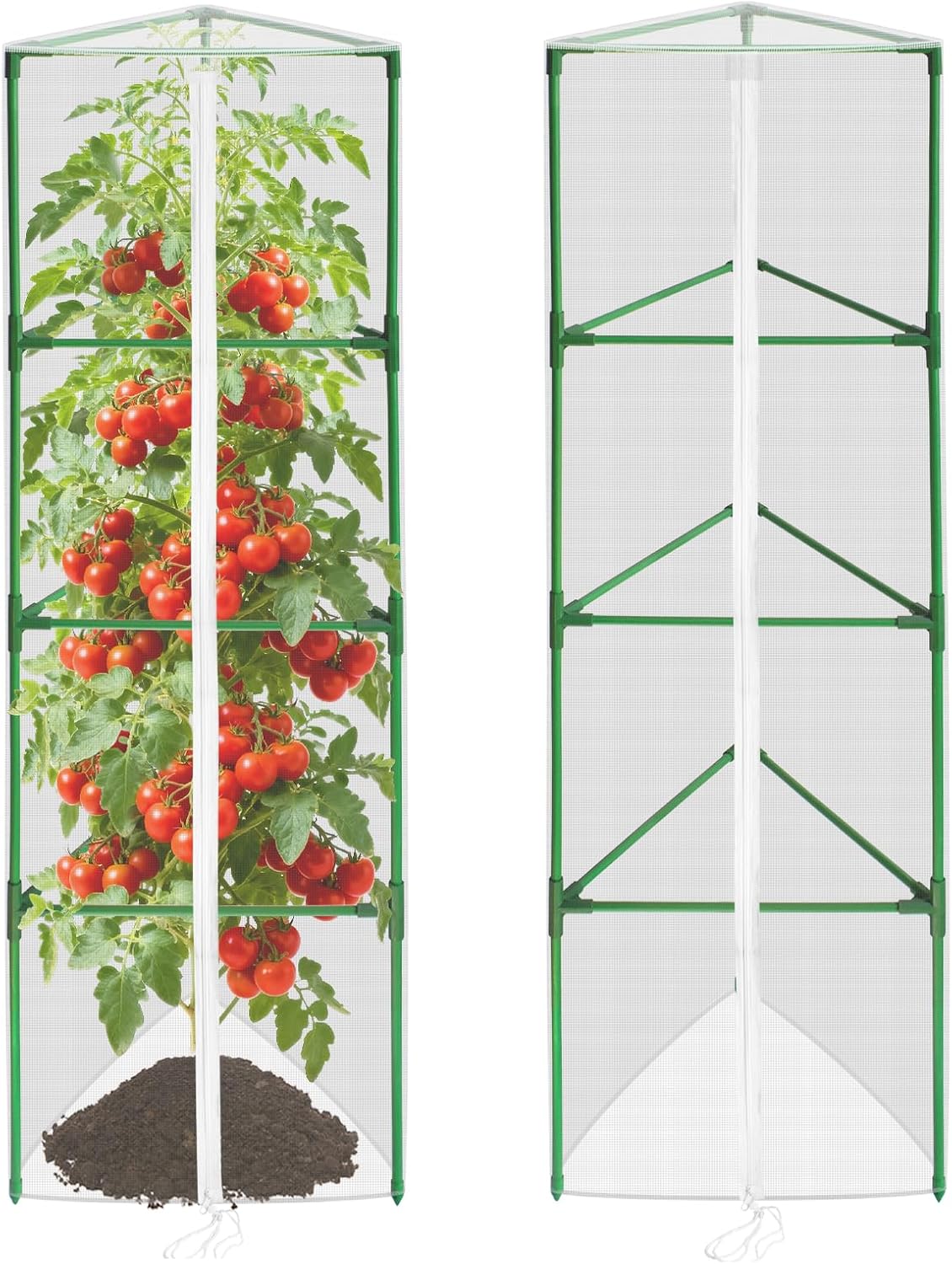 Garden Tomato Plant Cover Netting, Fits 40–55" Tomato Cages