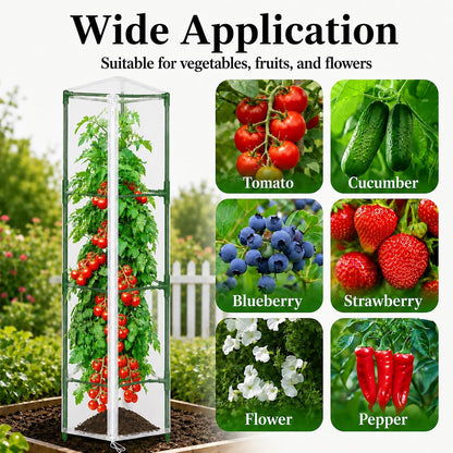 Garden Tomato Plant Cover Netting, Fits 40–55" Tomato Cages