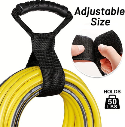 Cable Storage Straps - 1 Pack Garden Hose Storage Straps - Heavy-Duty Hook and Loop Straps, Garden Water Hoses and Garage Tool (1 Pack)