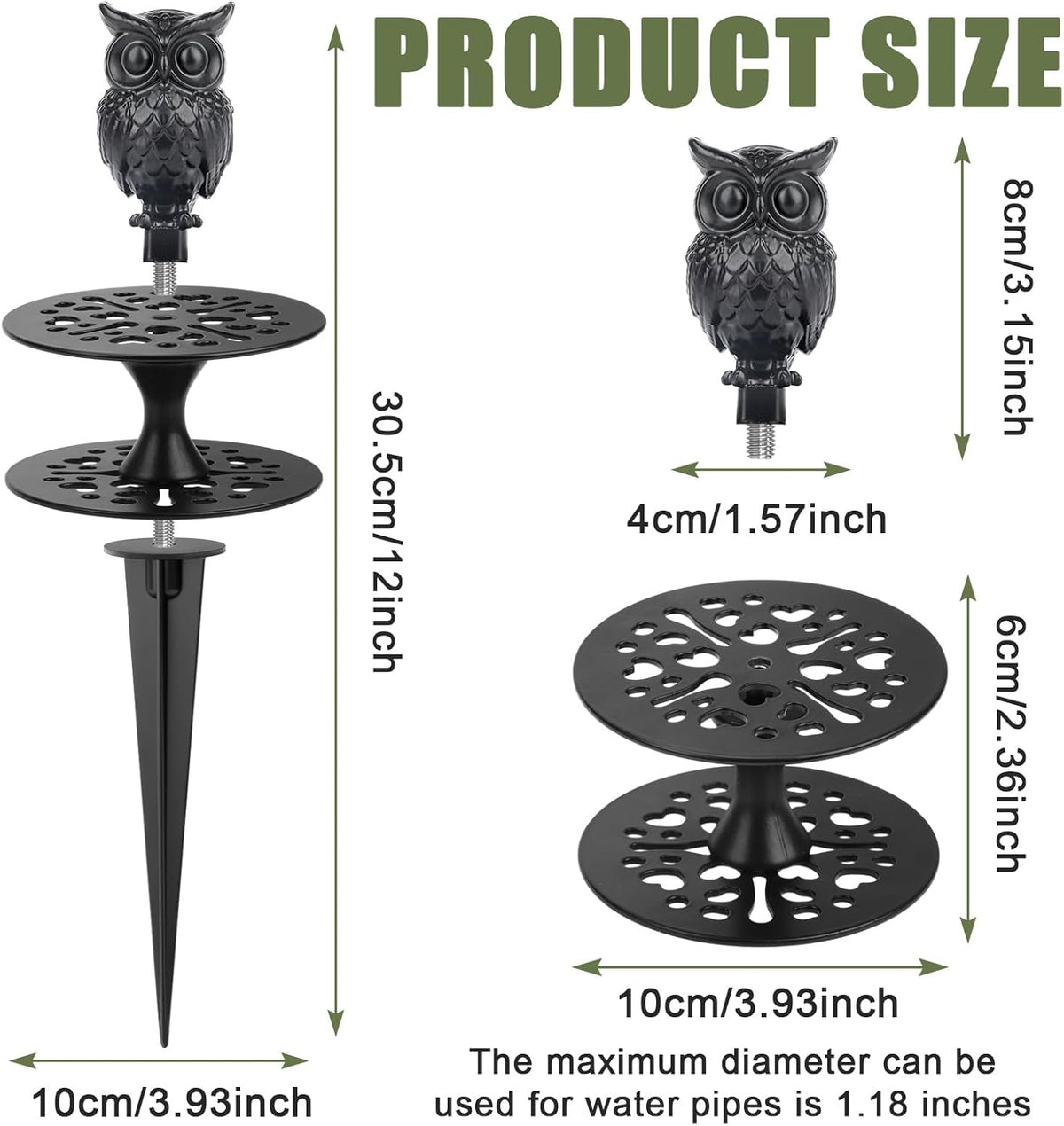 Hose Guides for Garden Heavy Duty Metal Water Hose Guards for Flower Beds Garden Stake Spike Cast Iron Plant Protector for Lawn Yard Ground Outside Flower Bed