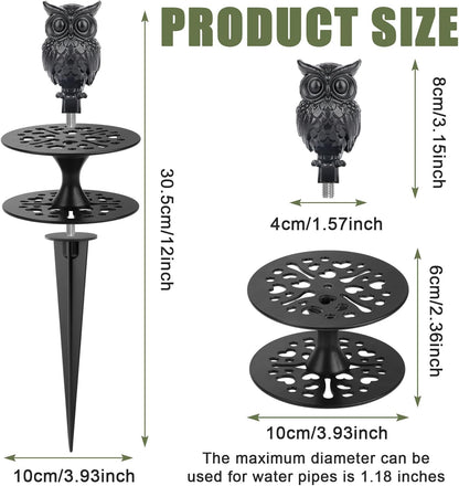 Hose Guides for Garden Heavy Duty Metal Water Hose Guards for Flower Beds Garden Stake Spike Cast Iron Plant Protector for Lawn Yard Ground Outside Flower Bed
