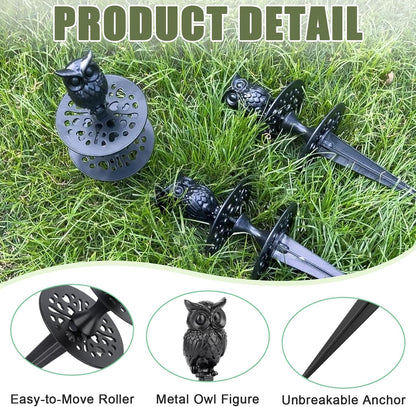 Hose Guides for Garden Heavy Duty Metal Water Hose Guards for Flower Beds Garden Stake Spike Cast Iron Plant Protector for Lawn Yard Ground Outside Flower Bed