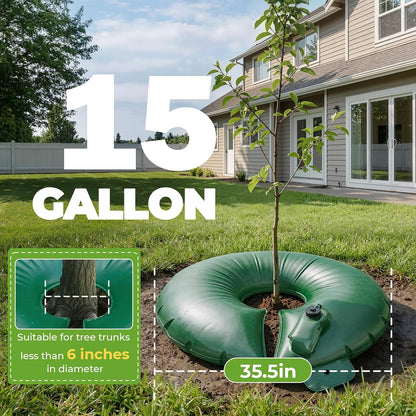 15 Gallon Slow Release Tree Watering Bags, 2 Pack