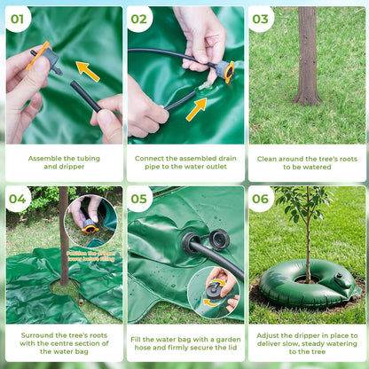 15 Gallon Slow Release Tree Watering Bags, 2 Pack