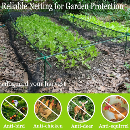 Bird Netting 25x25 Ft, 1/2In Mesh Garden Bird Netting, Fruit Tree Netting