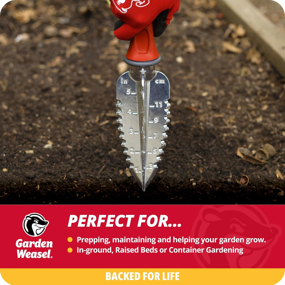 3Piece Hand Tool Set Trowel Transplanter Cultivator Gardening