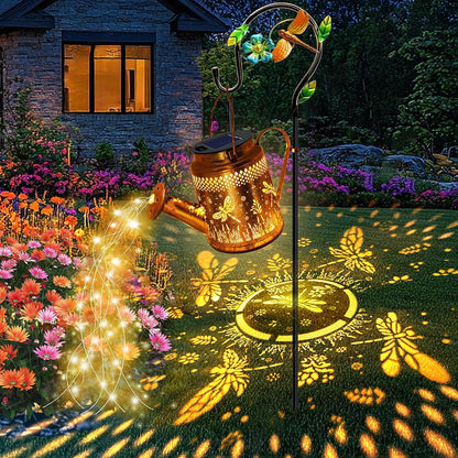 Solar Watering Can with Lights, Birthday Gifts for Mom Women Mother's Day, Outdoor Garden Decor Sunflower Solar Garden Lights for Outdoor Pathway Yard Lawn Patio, Waterproof Gardening Decorations