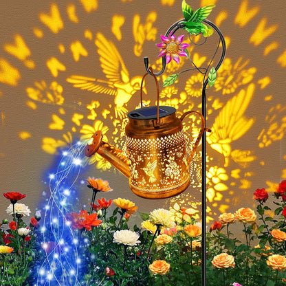 Solar Watering Can with Lights, Birthday Gifts for Mom Women Mother's Day, Outdoor Garden Decor Sunflower Solar Garden Lights for Outdoor Pathway Yard Lawn Patio, Waterproof Gardening Decorations