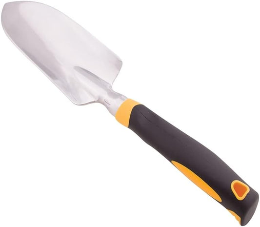 Garden Trowel Hand Shovel - Heavy Duty Rustproof Aluminum Bend-Proof Garden Hand Tool - Ergonomic Soft Grip Rubber