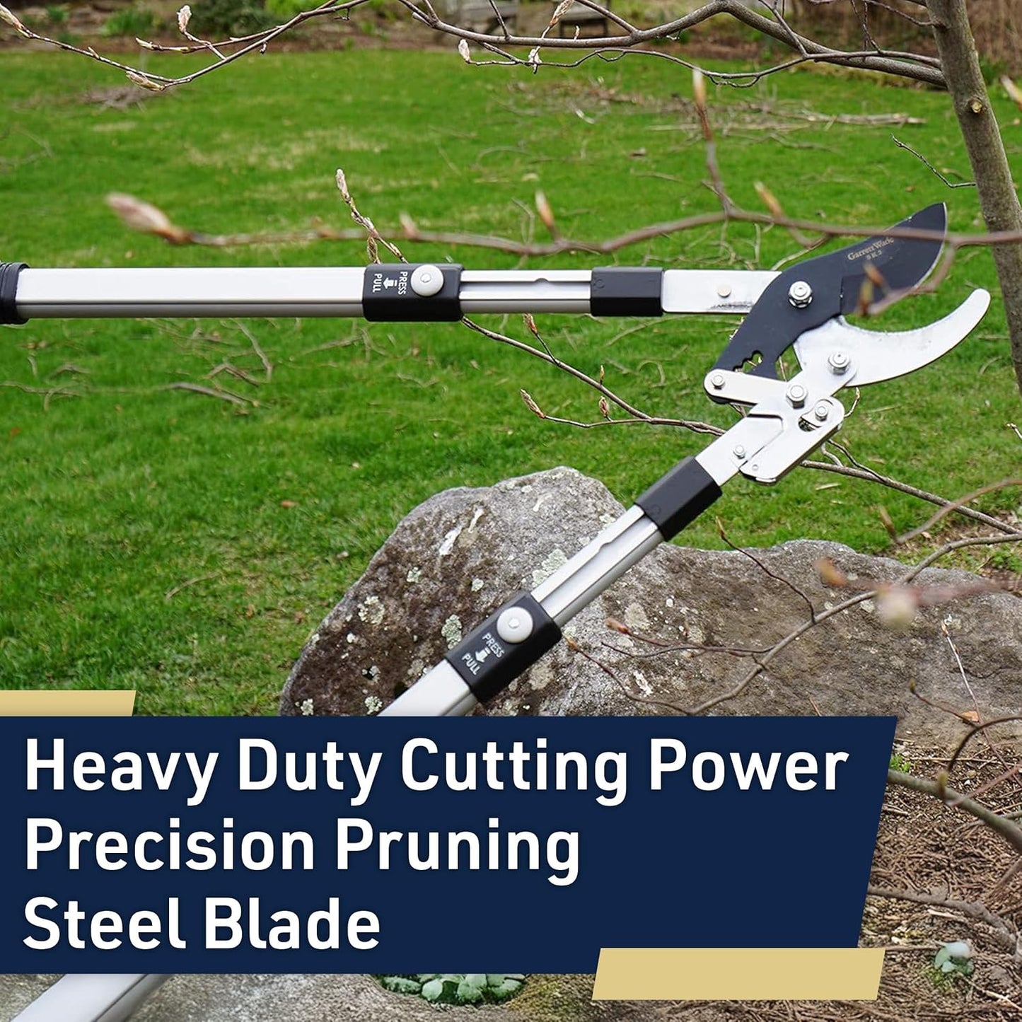 Tree Trimmer Loppers with 26" - 40" Long Handles