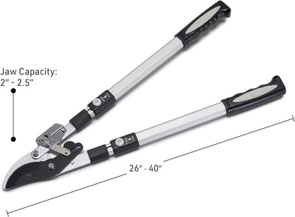 Tree Trimmer Loppers with 26" - 40" Long Handles