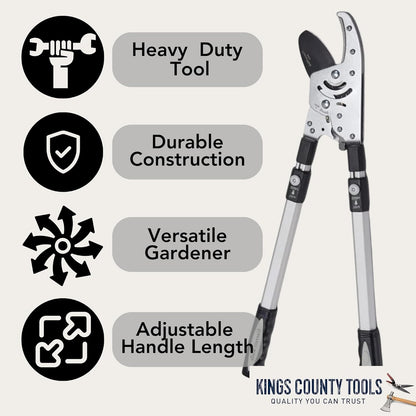 Tree Trimmer Loppers with 26" - 40" Long Handles