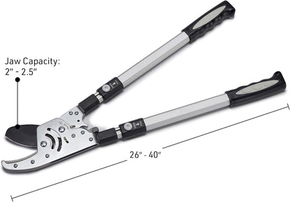 Tree Trimmer Loppers with 26" - 40" Long Handles