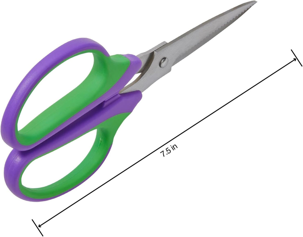 Floral Shears 7.5 Inch Purple