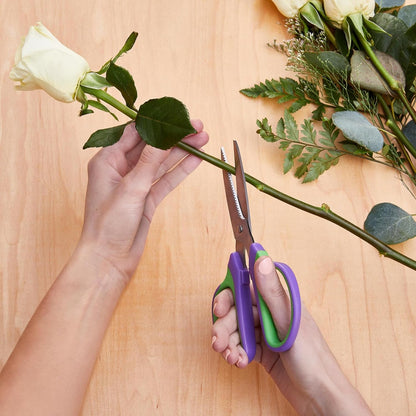 Floral Shears 7.5 Inch Purple