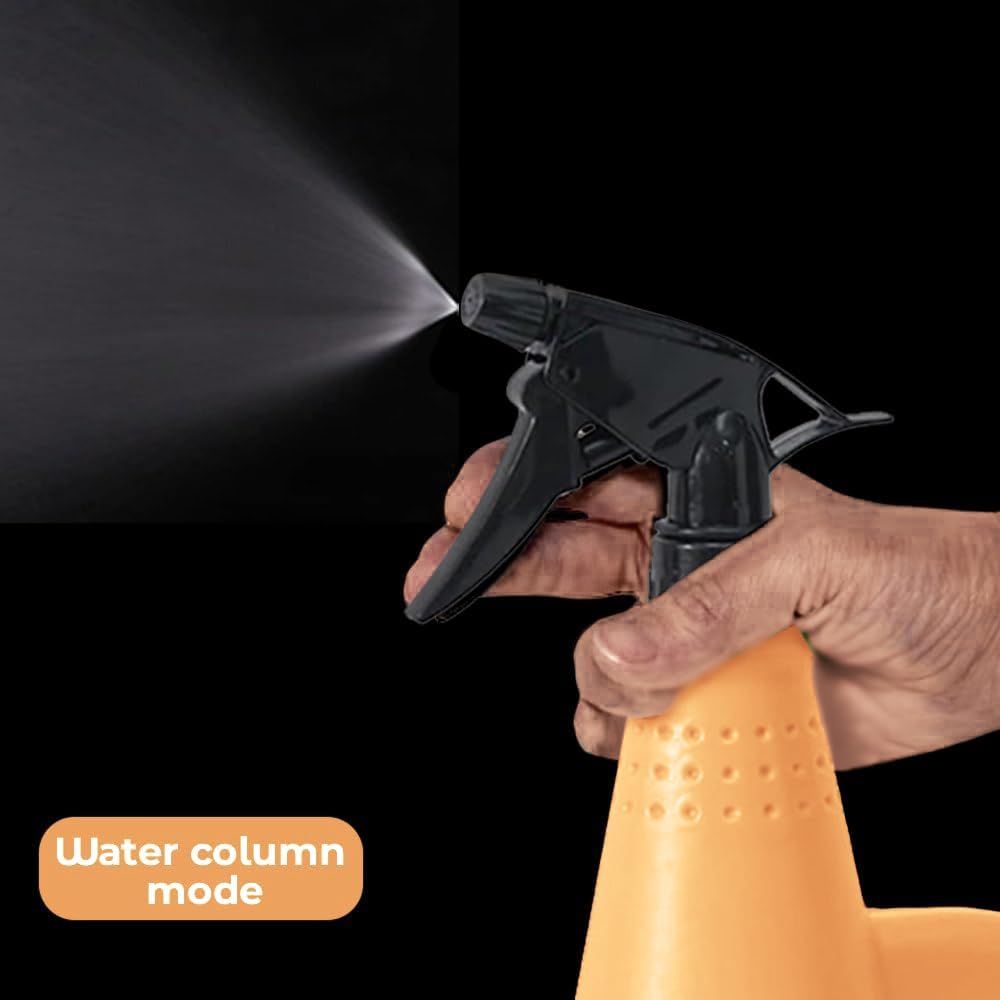 Plant Watering Can with Sprayer - 2 in 1 Watering Can Indoor Outdoor with Mister Water Spray Bottle for Plants - Indoor Watering Cans for House Plants, Flowers & Succulents - 34oz (Orange)