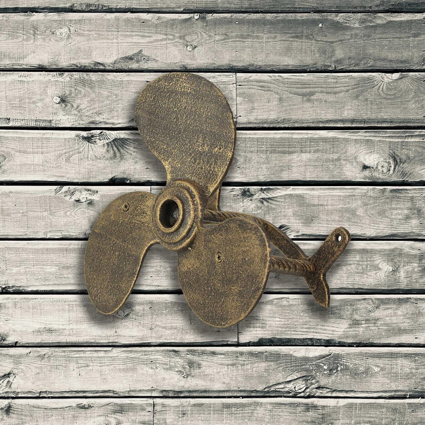 Sun Face Garden Hose Holder, 12 Inch Diameter Verdigris Green Cast Iron