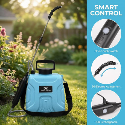 High Reach Plant Waterer with Spray Can Electric Water Sprayer