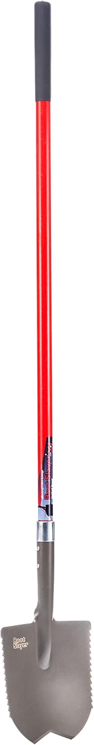 Root Slayer 23011 XL Caprock Garden Spade/Digger, Red