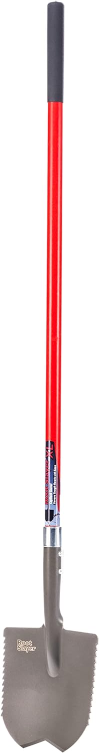 Root Slayer 23011 XL Caprock Garden Spade/Digger, Red