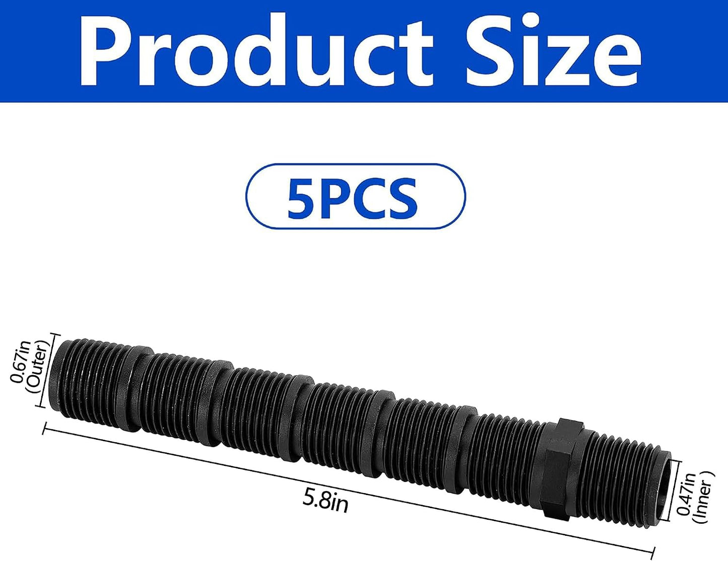 30 Pcs Cut-Off Sprinkler Rise, Cuttable Sprinkler Extension Riser