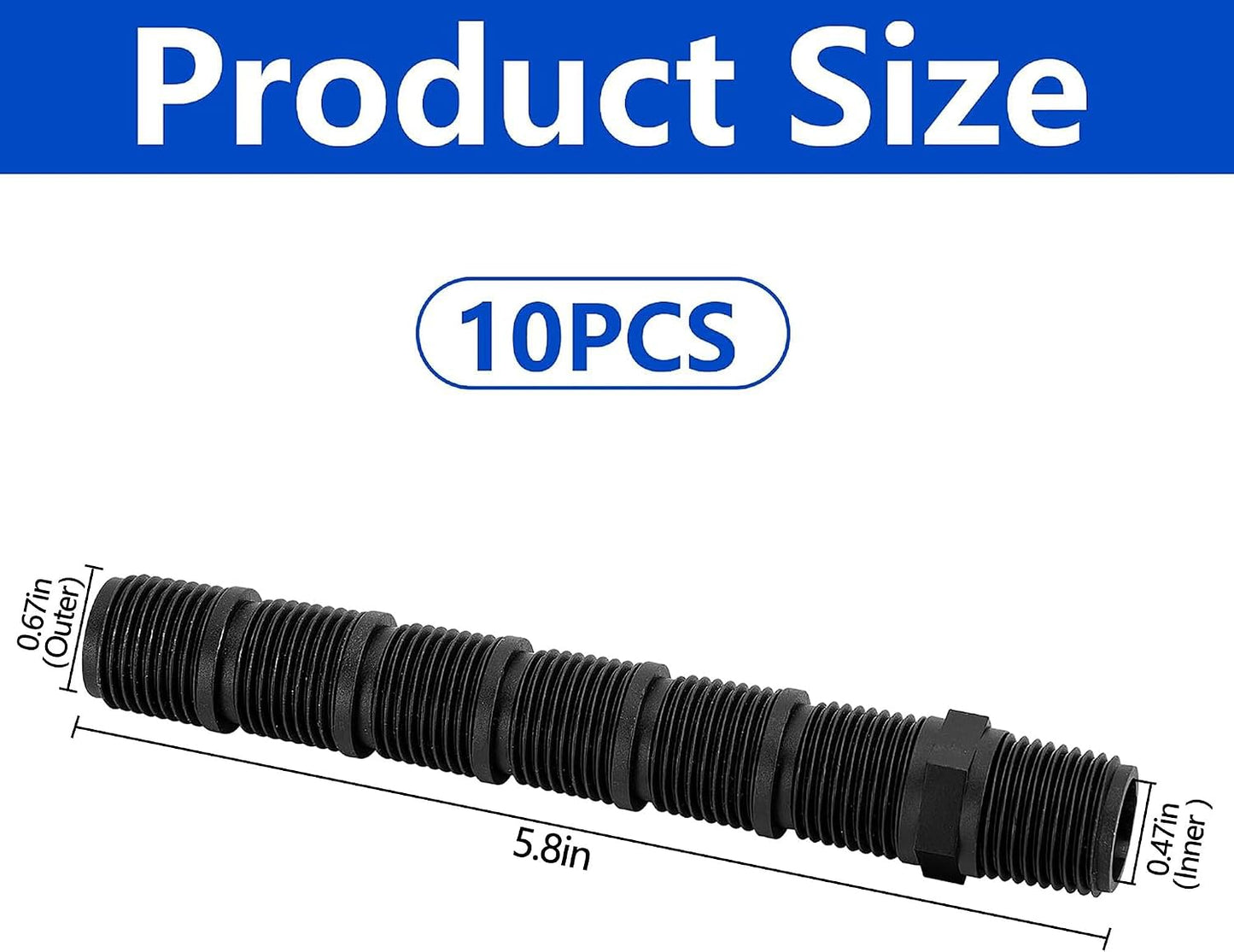 30 Pcs Cut-Off Sprinkler Rise, Cuttable Sprinkler Extension Riser
