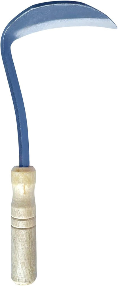 Gardening Hand Tools, Garden Hoe for Weeding, Japanese Weeding Sickle, Left Hand Scythe Tool for Grass Cutting