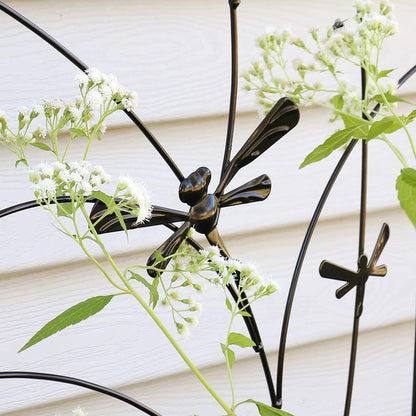 Sunnydaze 48" Black Metal Garden Trellis for Climbing Plants, 2-Pack
