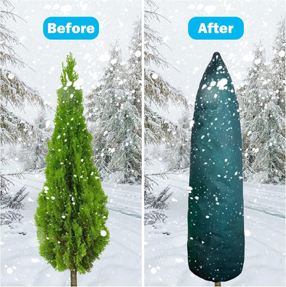 Zip A Tree Plant Cover Freeze Protection, Winter Plant Protector Bag