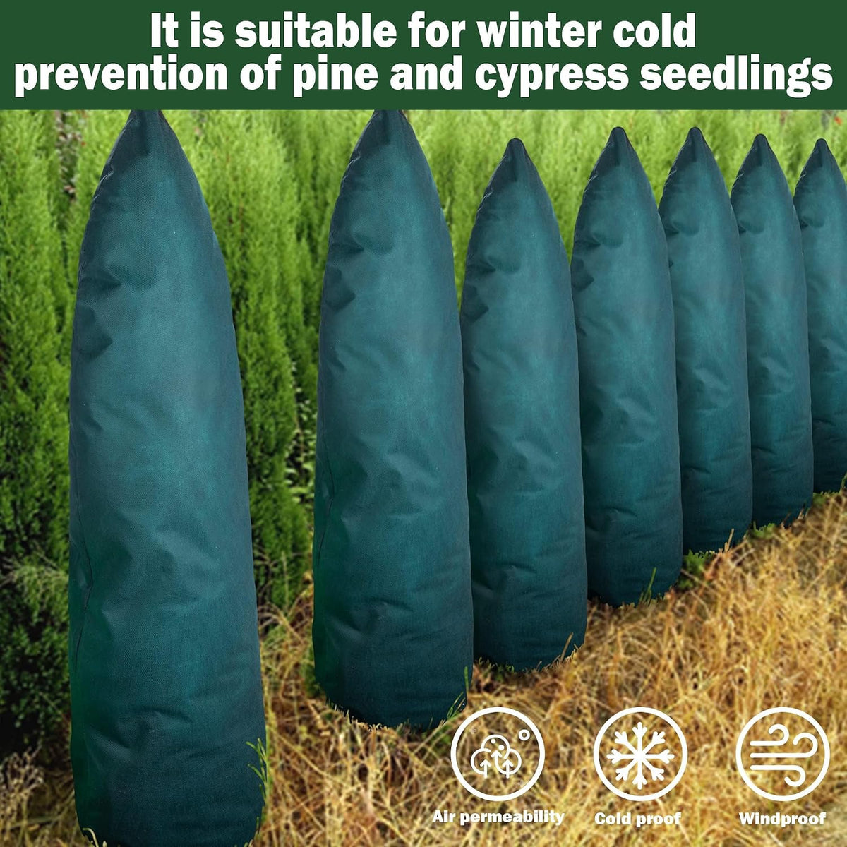 Zip A Tree Plant Cover Freeze Protection, Winter Plant Protector Bag