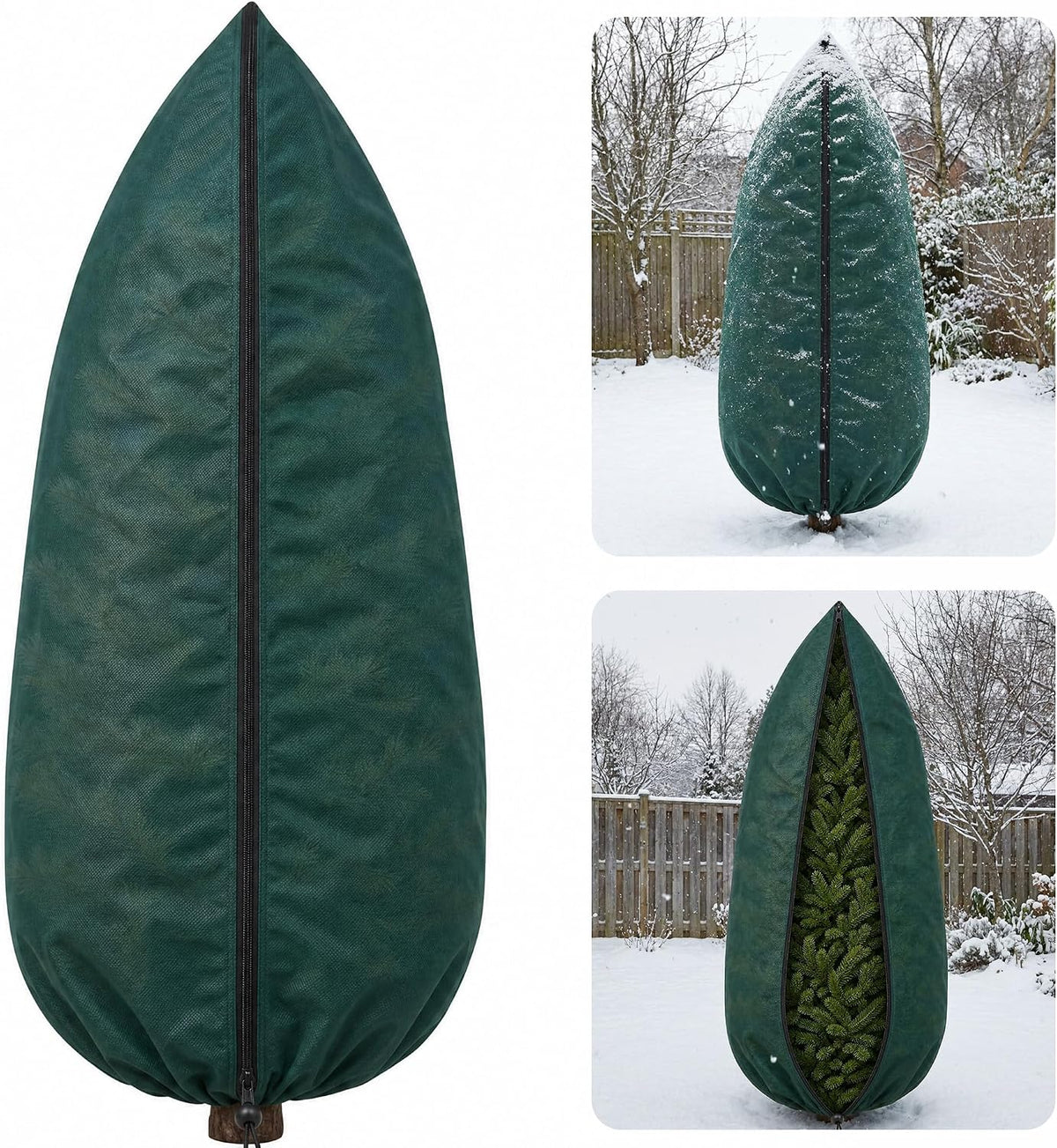 Zip A Tree Plant Cover Freeze Protection, Winter Plant Protector Bag