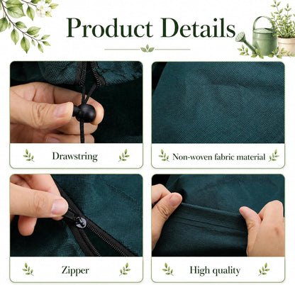 Zip A Tree Plant Cover Freeze Protection, Winter Plant Protector Bag