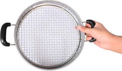 Multi-Purpose Soil Sifter with Handle | Includes 4 Changeable Screens | Ideal for Soil, Rock, Compost, and Debris Sifting
