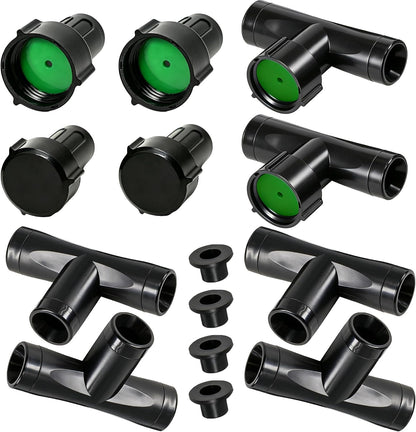3/8" Soaker Hose Fittings Repair Kit-2Male&2Female&4Tee&2Feeder