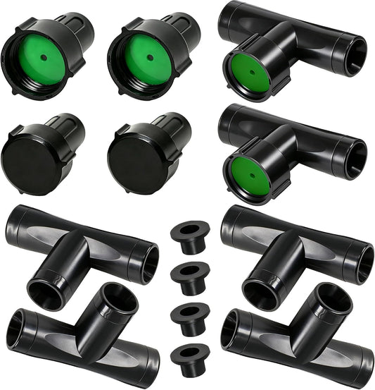 3/8" Soaker Hose Fittings Repair Kit-2Male&2Female&4Tee&2Feeder