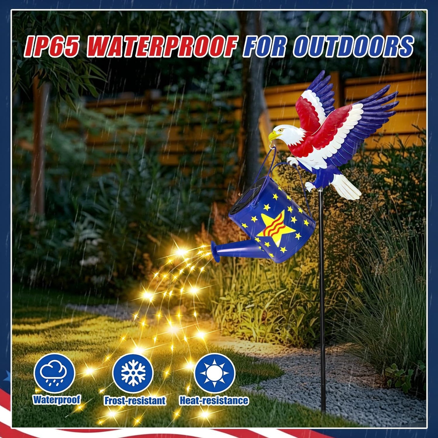 Solar Garden Lights Outdoor Decor, Cat Watering Can Lights for Yard, 1 Pack