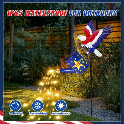 Solar Garden Lights Outdoor Decor, Cat Watering Can Lights for Yard, 1 Pack
