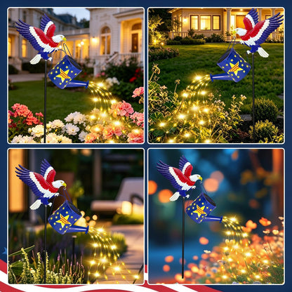 Solar Garden Lights Outdoor Decor, Cat Watering Can Lights for Yard, 1 Pack