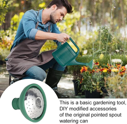 Green Garden Watering Can Sprinkler Head, Universal Rose Head Water Sprinkler Sprayer Fit All Can Rose Spout Cover Nozzle Replacement Garden Watering Tool, Equipment
